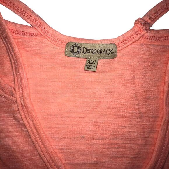 Democracy Shirt Womens XL Athletic Athleisure Workout Top Performance Loungewear - Picture 3 of 7